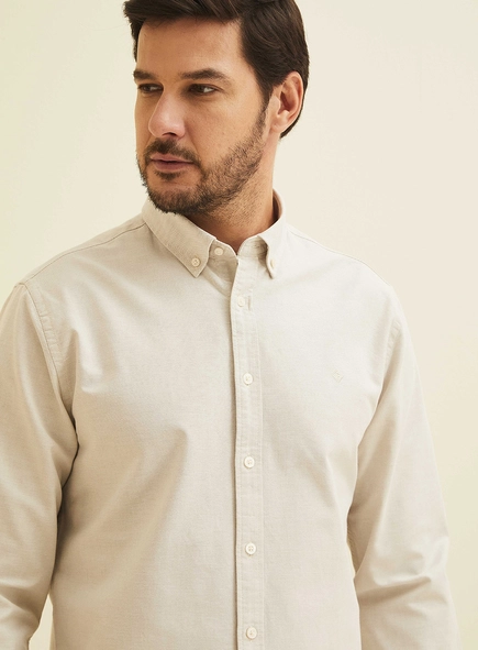 Camisa Masculina Slim Fit Manga Longa