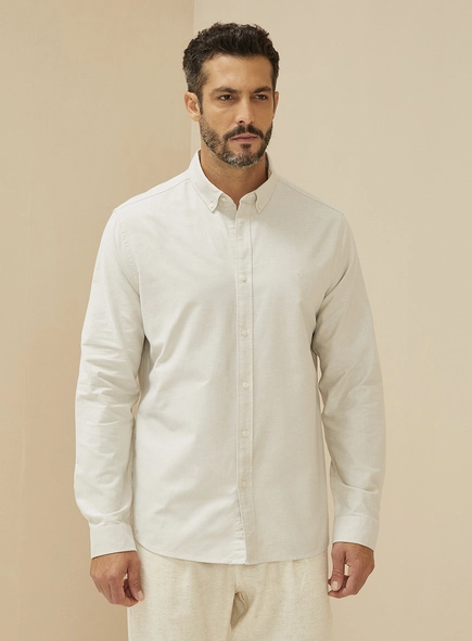 Camisa Masculina Slim Fit Manga Longa