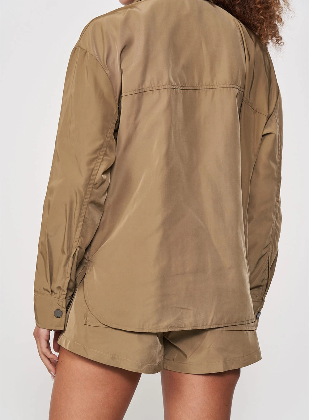 Camisa Manga Longa Loose Bege Misk