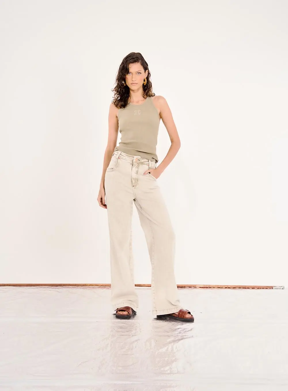 Calça Sarja Betina Verde 4