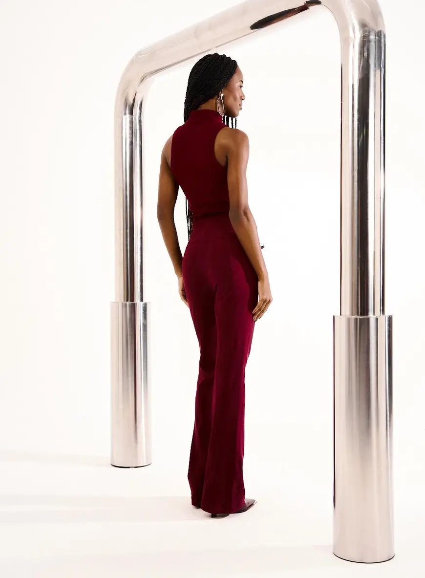 Calça Flare Bordo 2