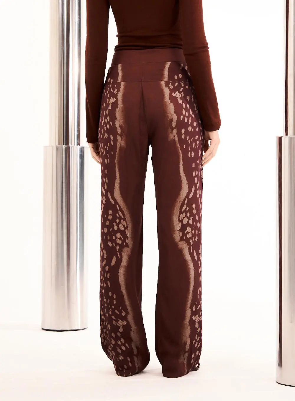 Calça Feminina Pantalona Estampa Fox Chic Estapados 2