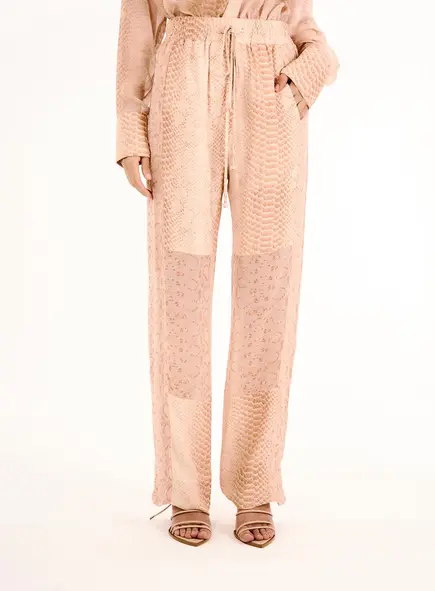 Calça Feminina Estampada Rose Python