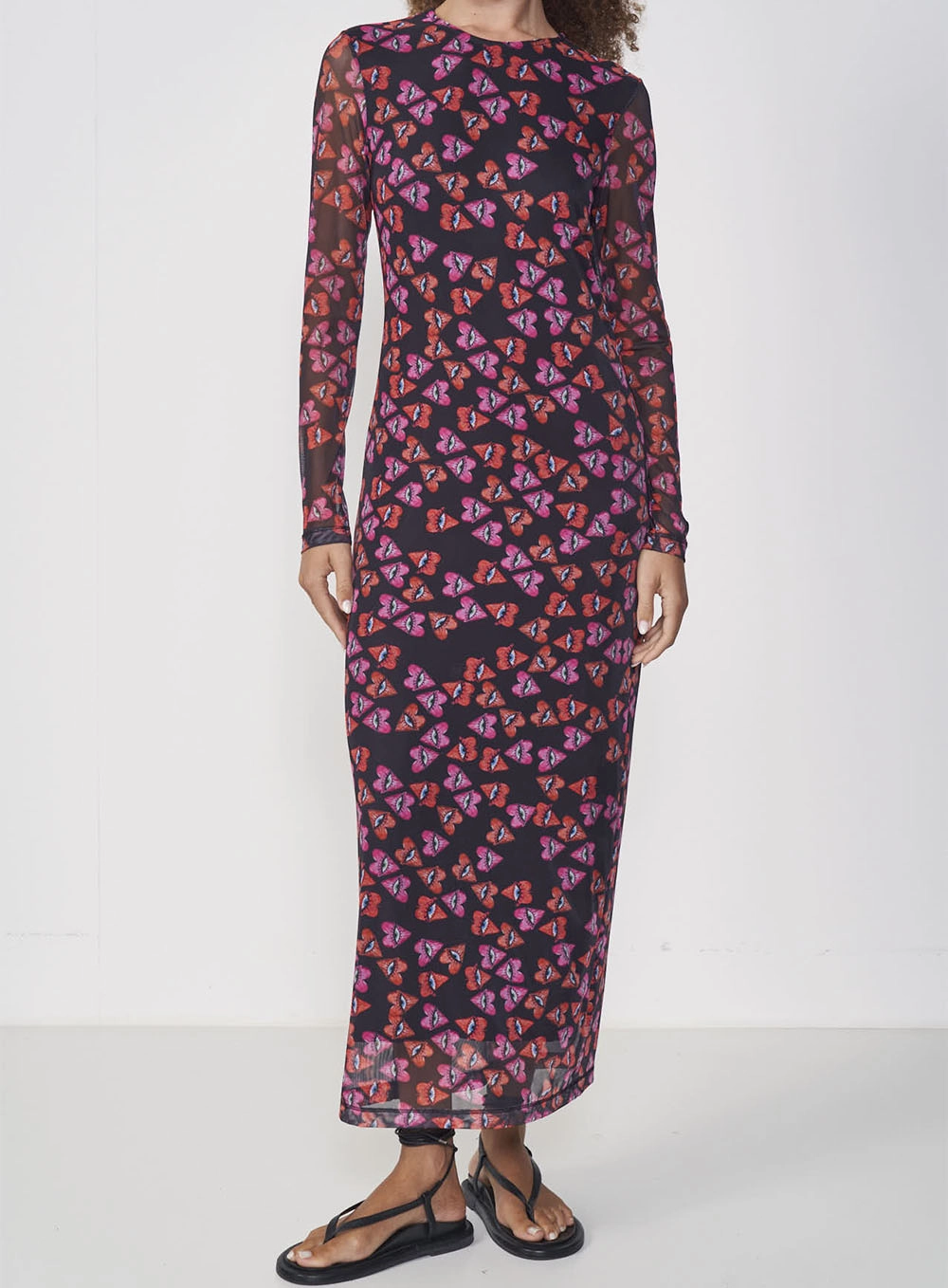 Vestido Tule Ondas Místicas Estampados
