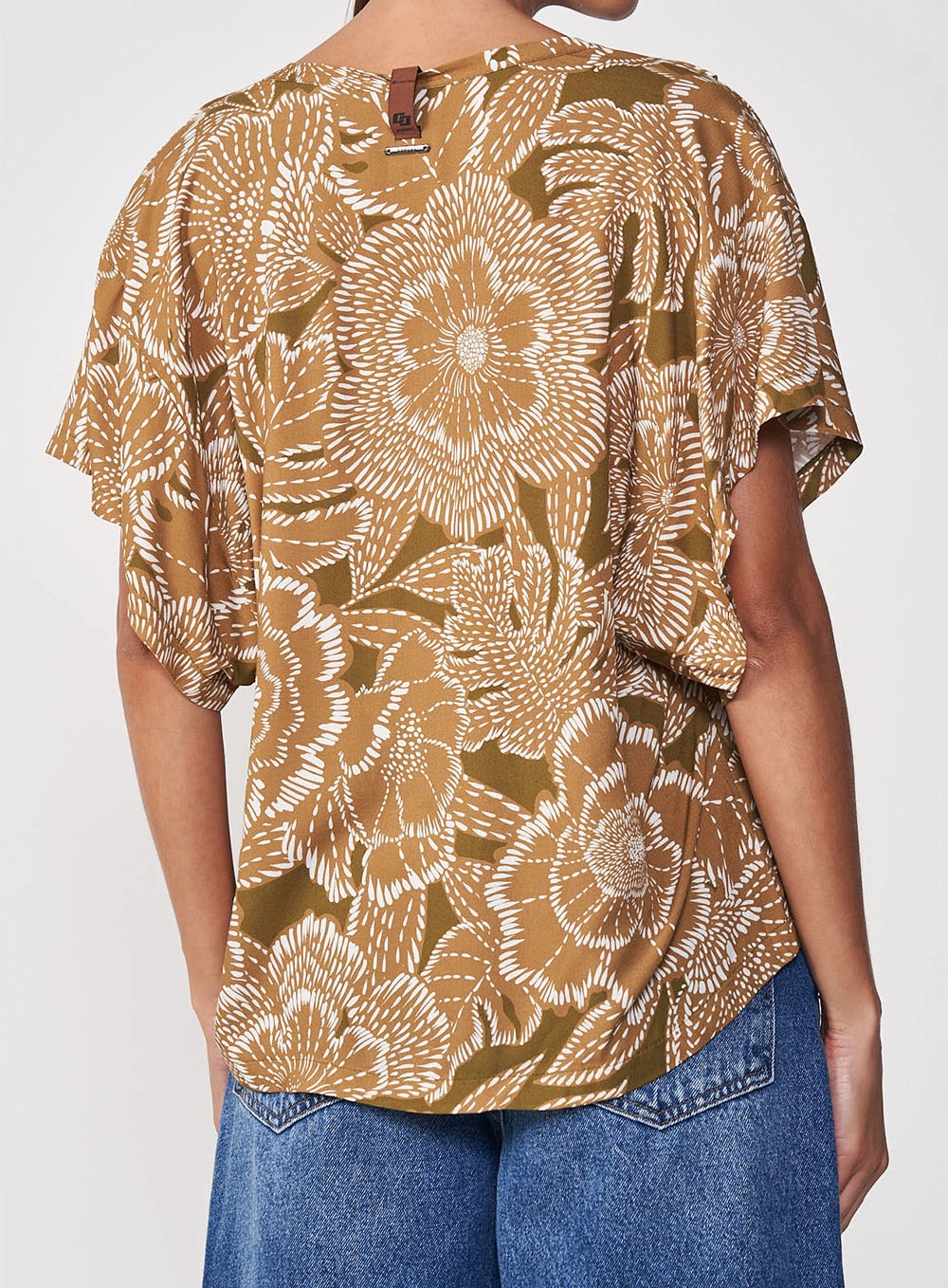 Camiseta Kimono Estampada Estampados
