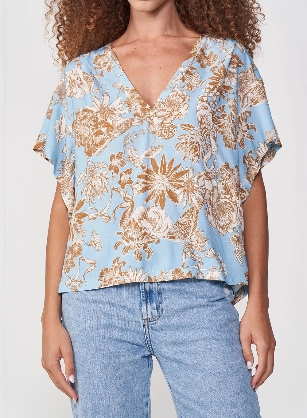 Camiseta Kimono Estampada Estampados