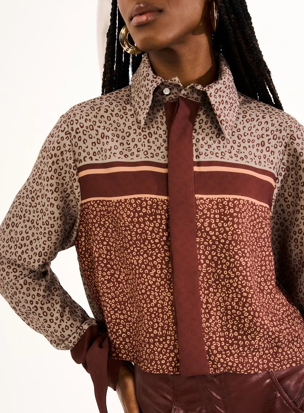 Camisa Feminina Estampa Mini Leopardo Estampados 2