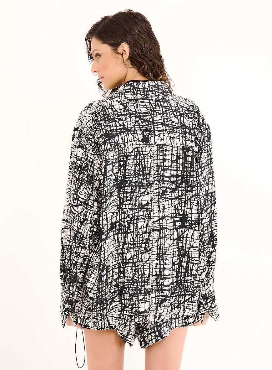 Jaqueta Feminina Estampa City Mess Estampados 2