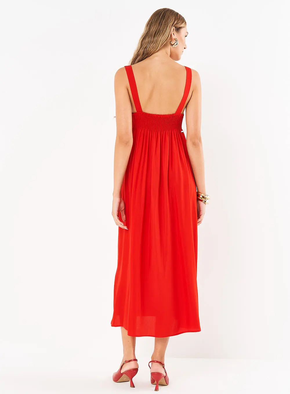 Vestido Fogo Vermelho Vermelho