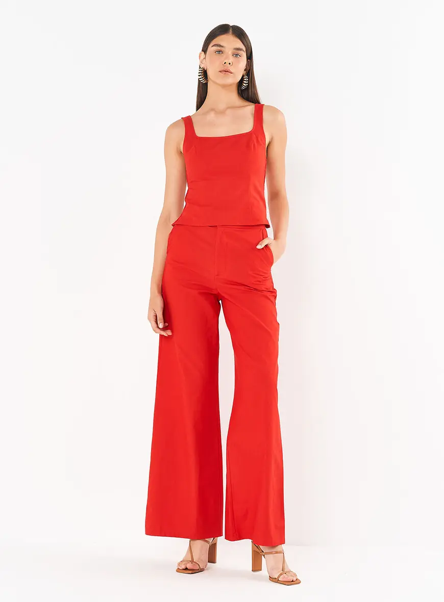 Calça Feminina Alfaiataria Pantalona - Joana