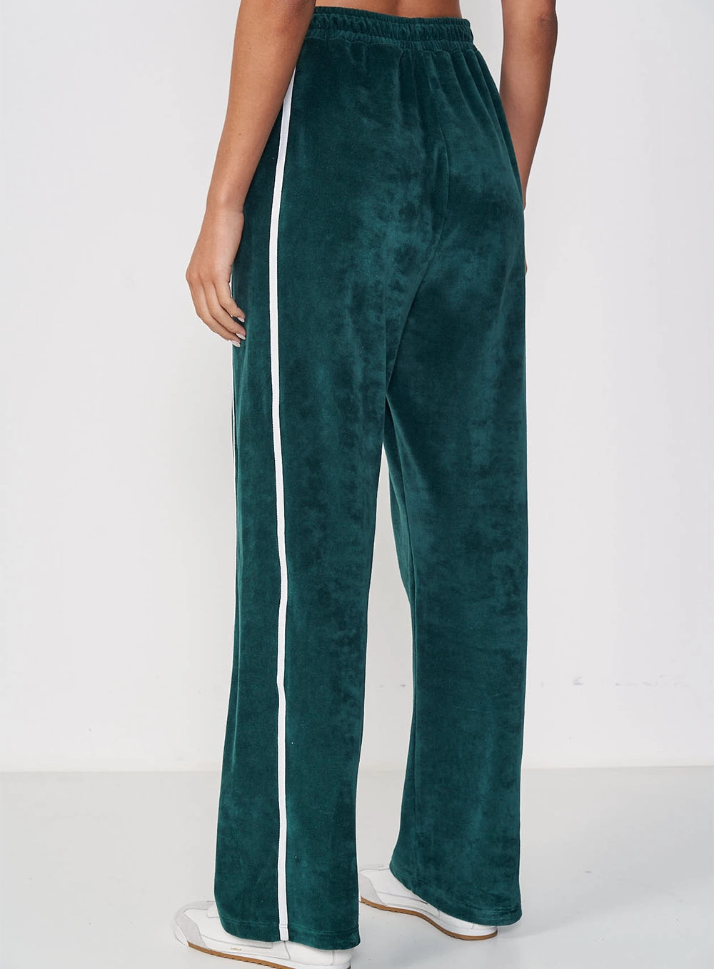 Calça Feminina Plush Wide Leg Comfort Fashion Verde