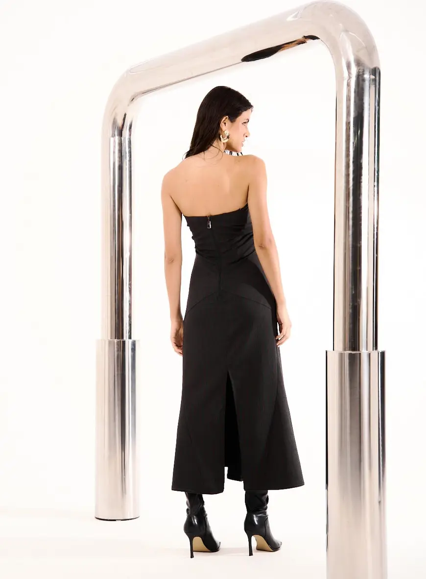 Vestido Listrado Sem Alça Estampados 3