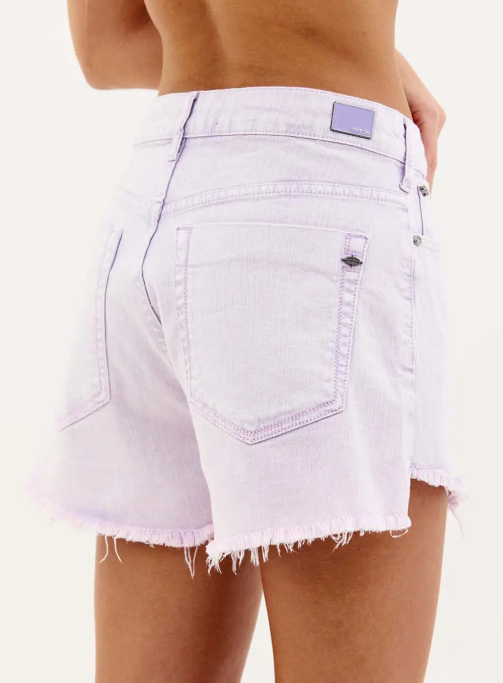 Short Sarja Maite  Barra Desfiada Roxo 5