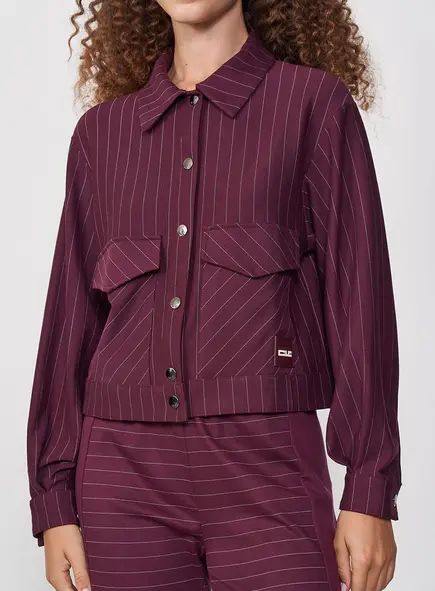 Jaqueta Feminina Boy Gola Polo Listrada