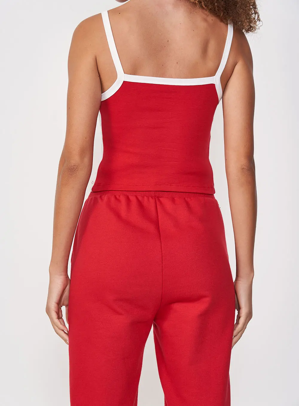 Regata Feminina Slim Com Alças Finas Vermelho 2