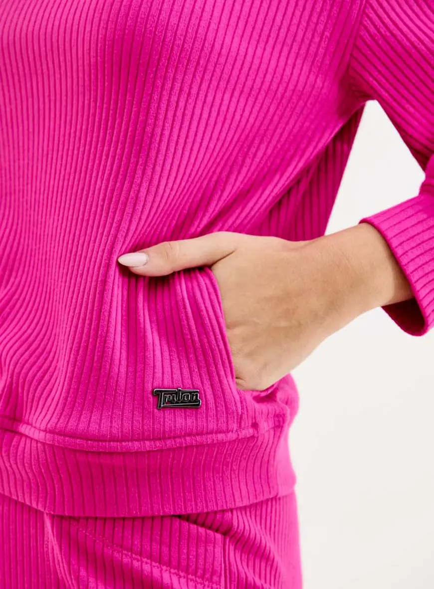 Blusão Comfort Rib Rosa 2