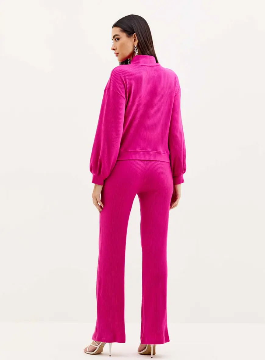 Blusão Comfort Rib Rosa 4