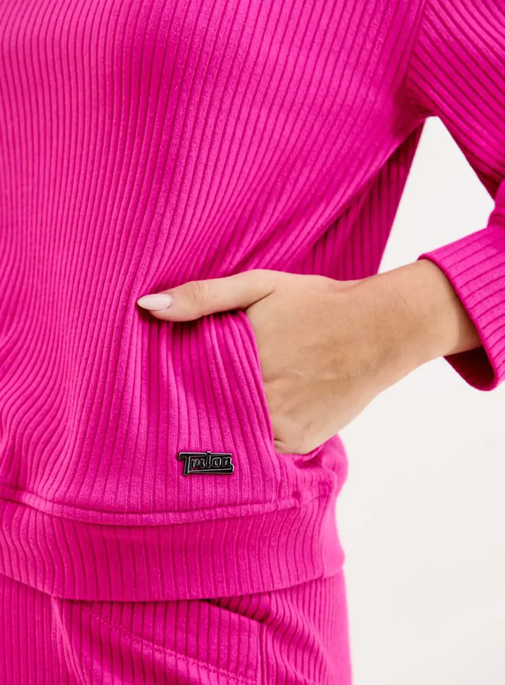 Blusão Comfort Rib Rosa 2