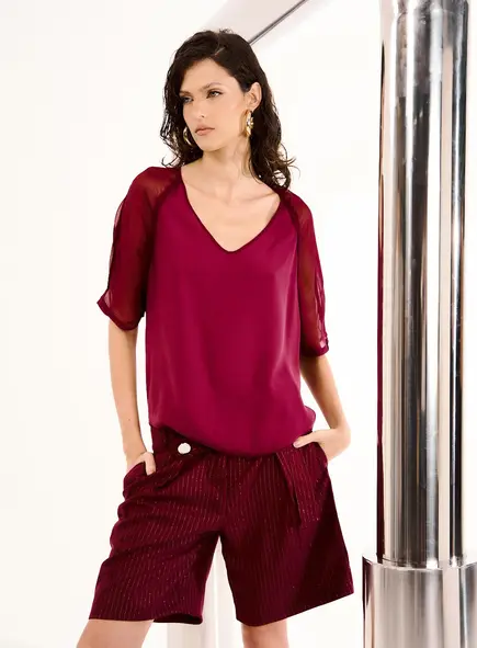 Blusa Feminina Gola V