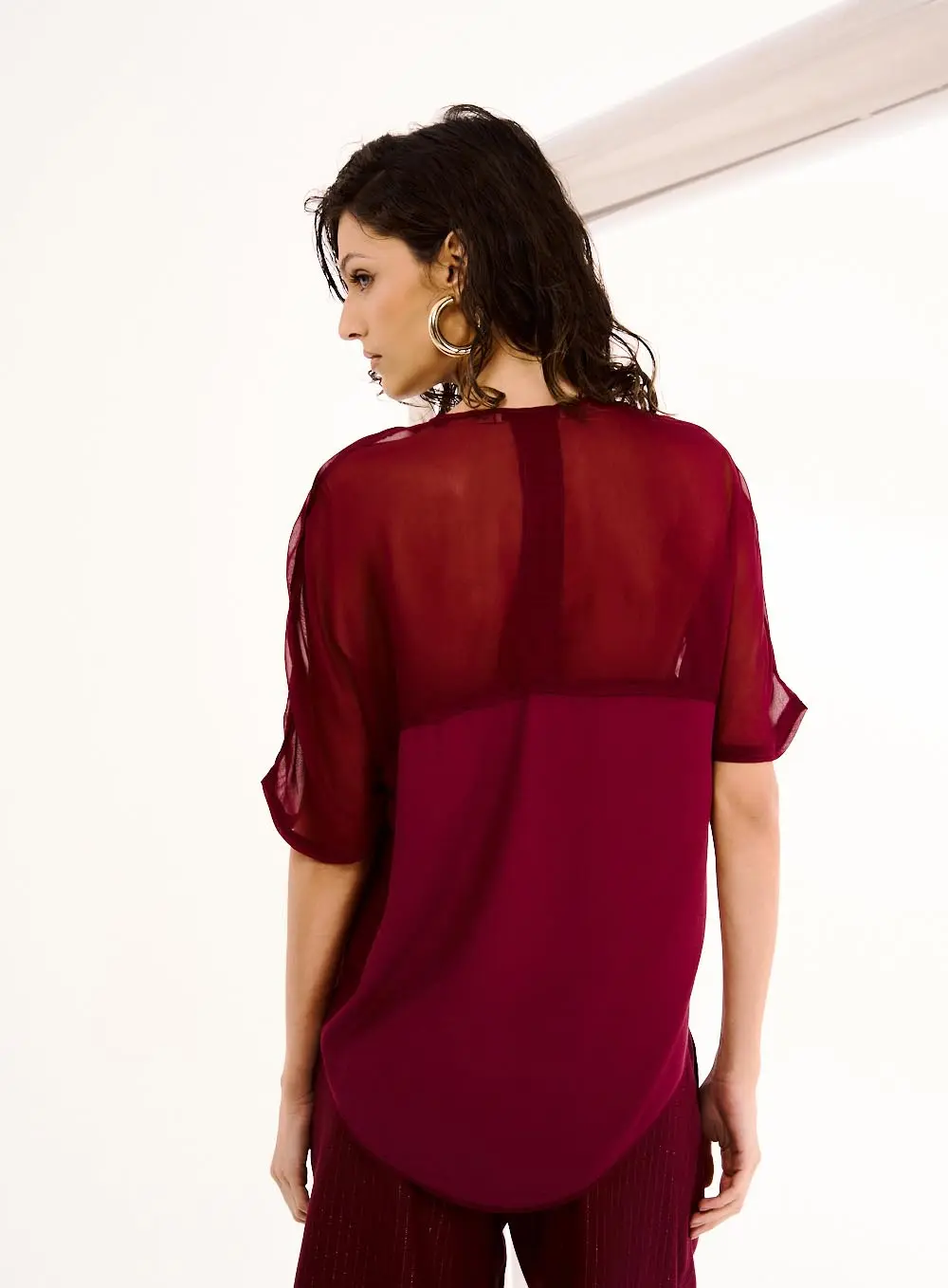 Blusa Feminina Gola V Bordo 2
