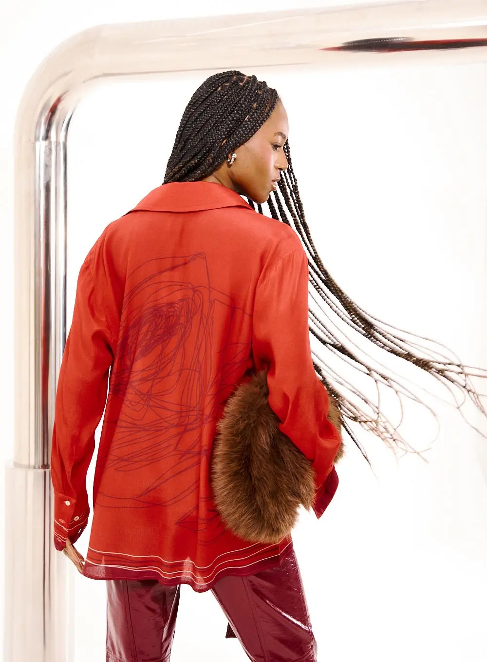 Camisa Feminina Oversized Vermelho 2