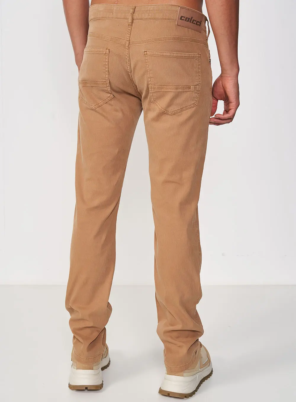 Calça Masculina Sarja Slim Alex Marrom Goldbit