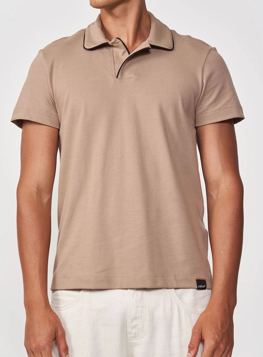 Camisa Polo Masculina Reta Basic
