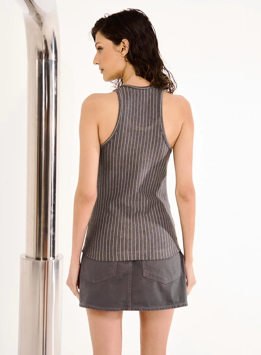 Regata Feminina Slim Listrada Estampados 3