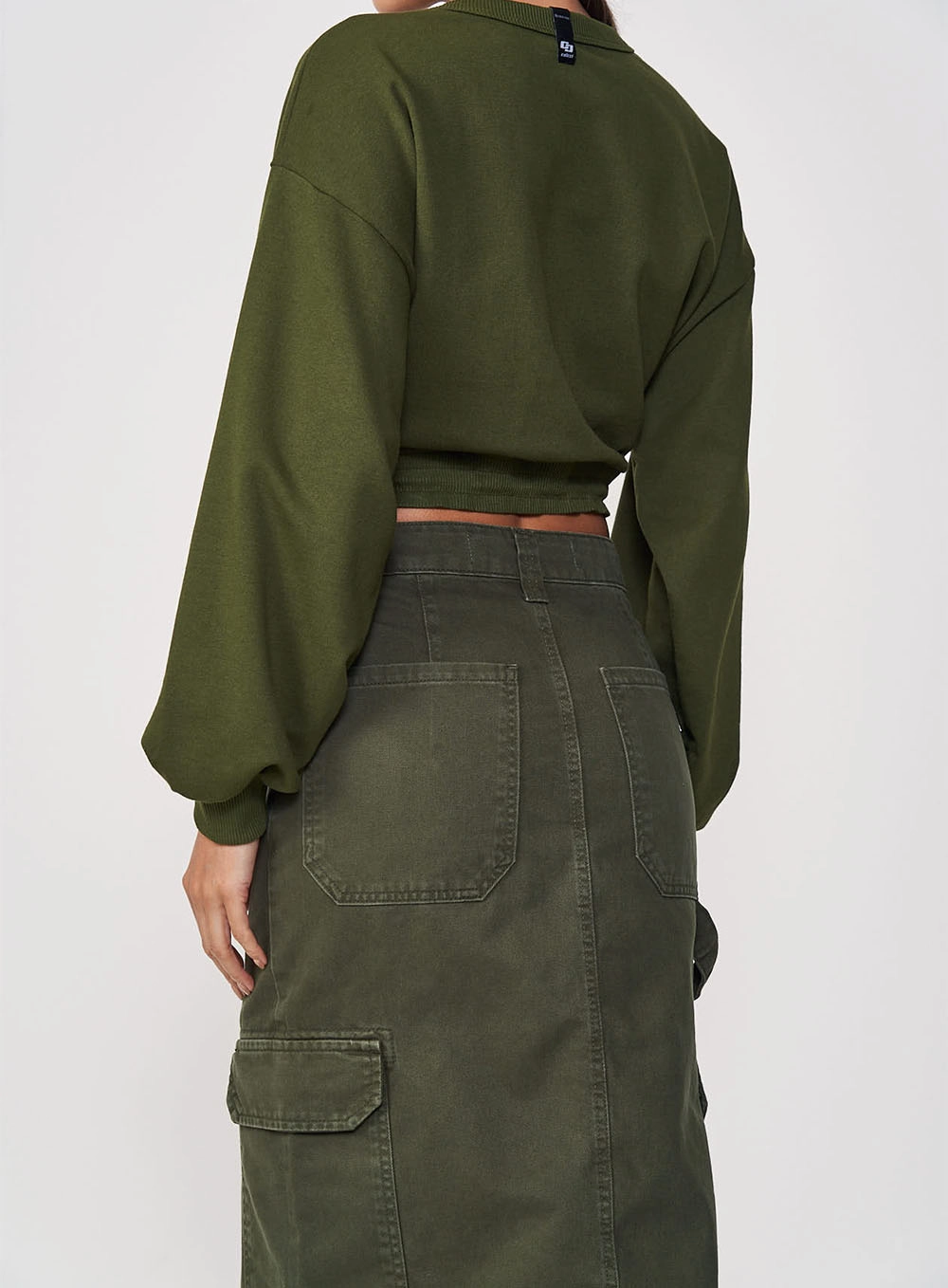 Blusão Feminino Comfort Com Cós Regulável Verde