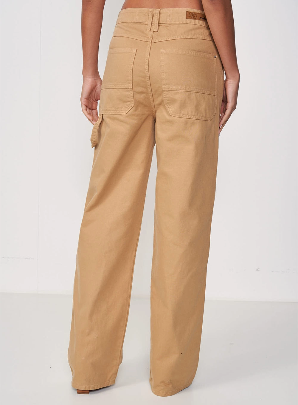 Calça Feminina Sarja Utilitária - Bruna Bege Soybean
