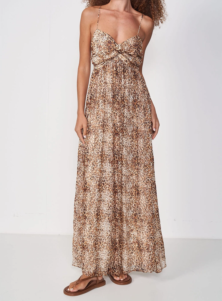 Vestido Estampado Longo