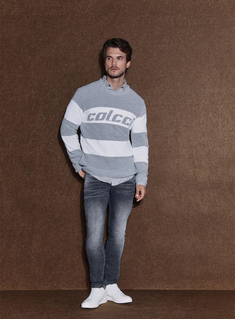 Suéter Masculino Estampa Em Logo Estampados