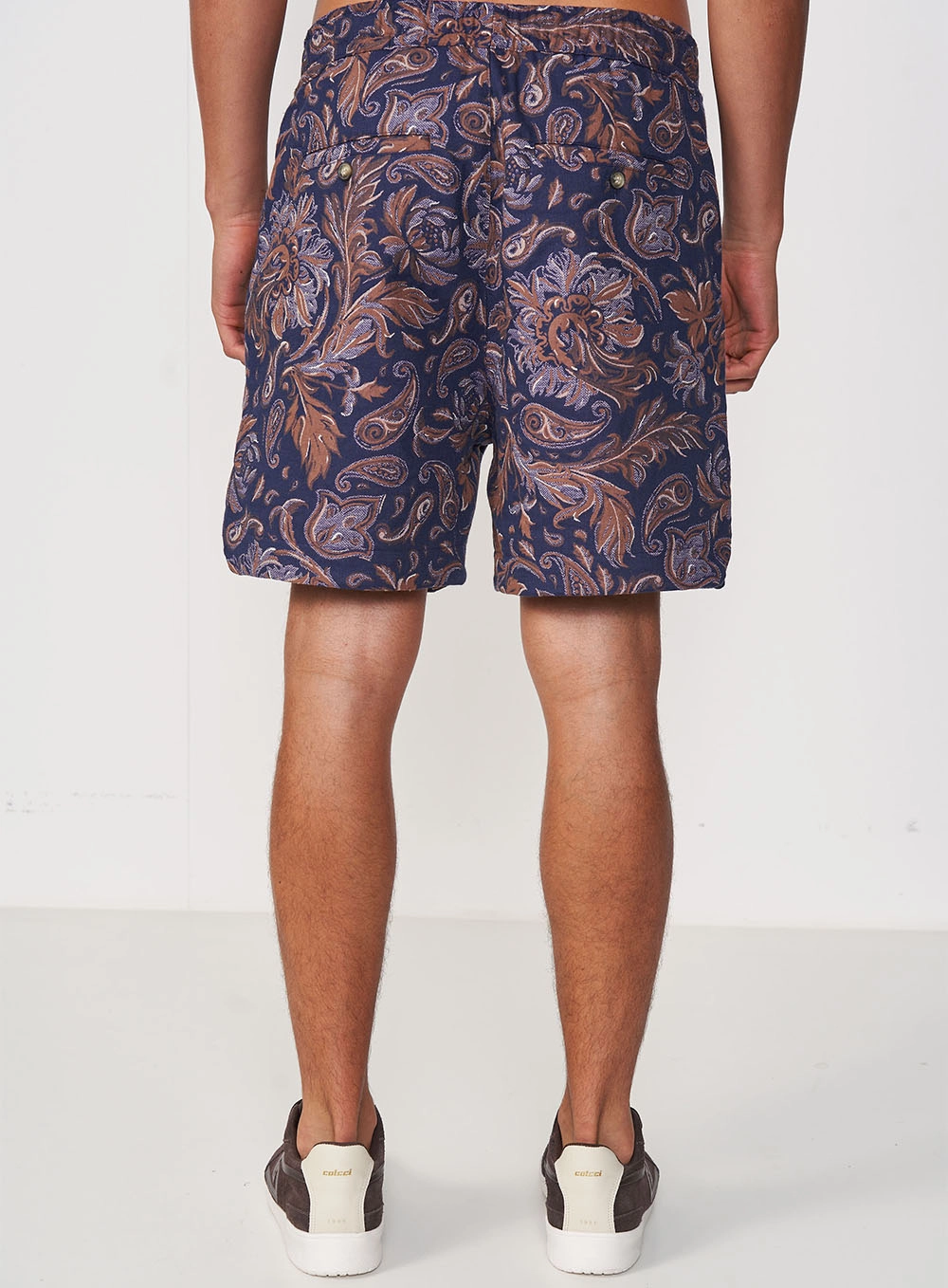 Bermuda  Masculina Estampada Cós Com Elástico Estampados