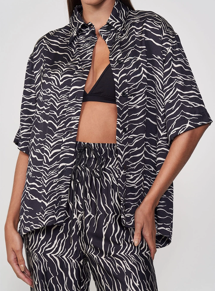 Camisa Feminina Estampada - Loose
