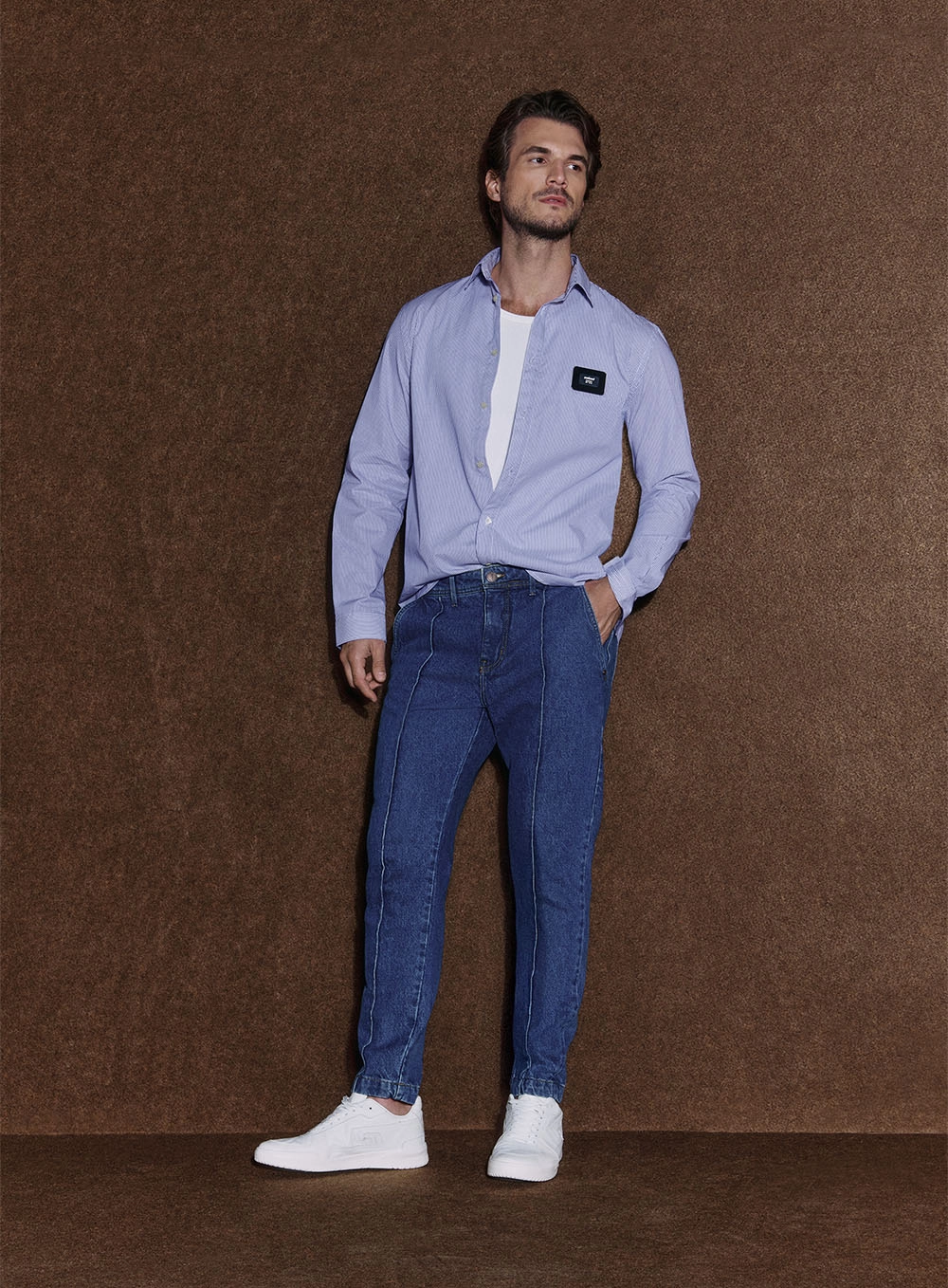 Camisa Masculina Listrada Relax Estampados