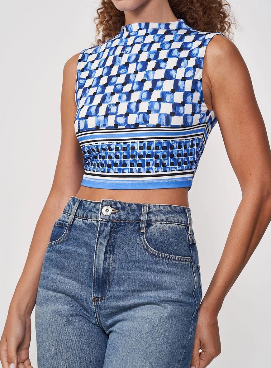Top Estampado Slim