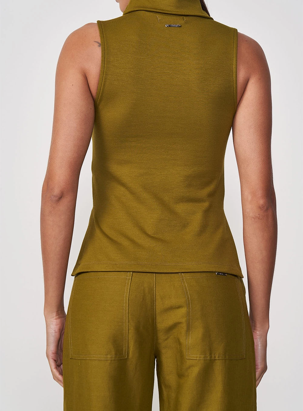 Blusa Justa Gola Alta Verde