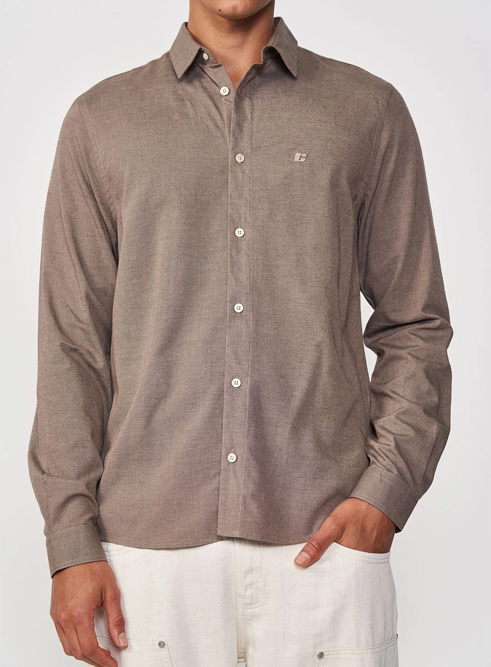 Camisa Relax Bege