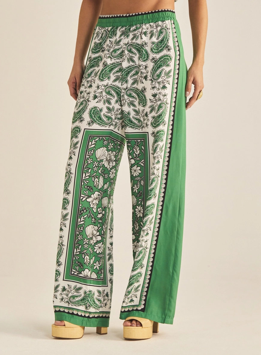 Calça Feminina Pantalona Estampada Estampados 2
