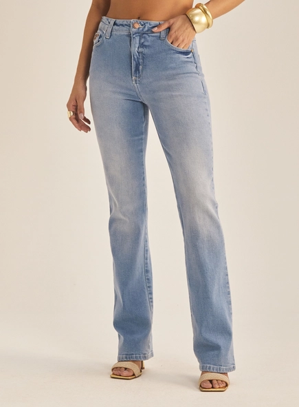 Calça Jeans Feminina Flare Essencial