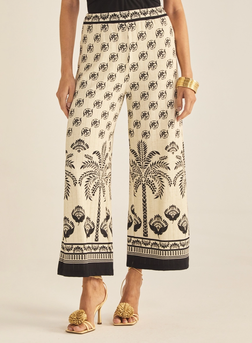Calça Feminina Comfort Pantalona Estampada Estampados 2