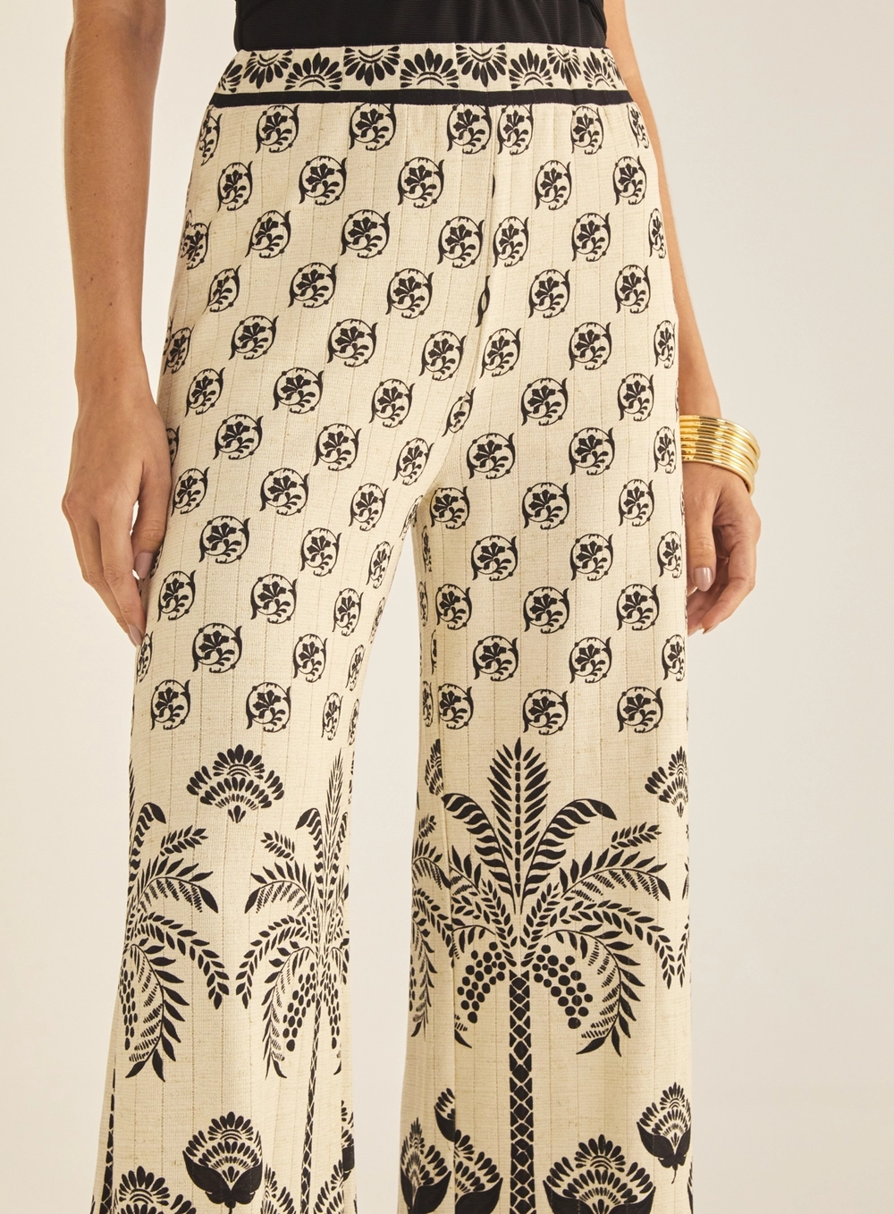 Calça Feminina Comfort Pantalona Estampada Estampados 3