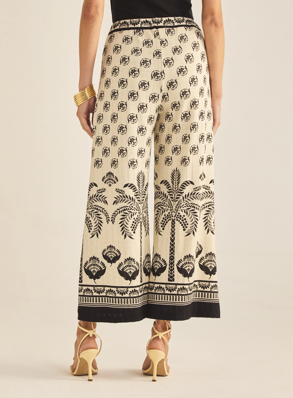 Calça Feminina Comfort Pantalona Estampada Estampados 4