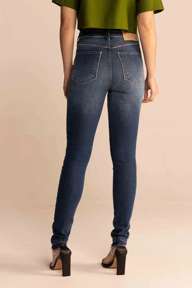Calça Jeans Feminina Skinny Índigo 4