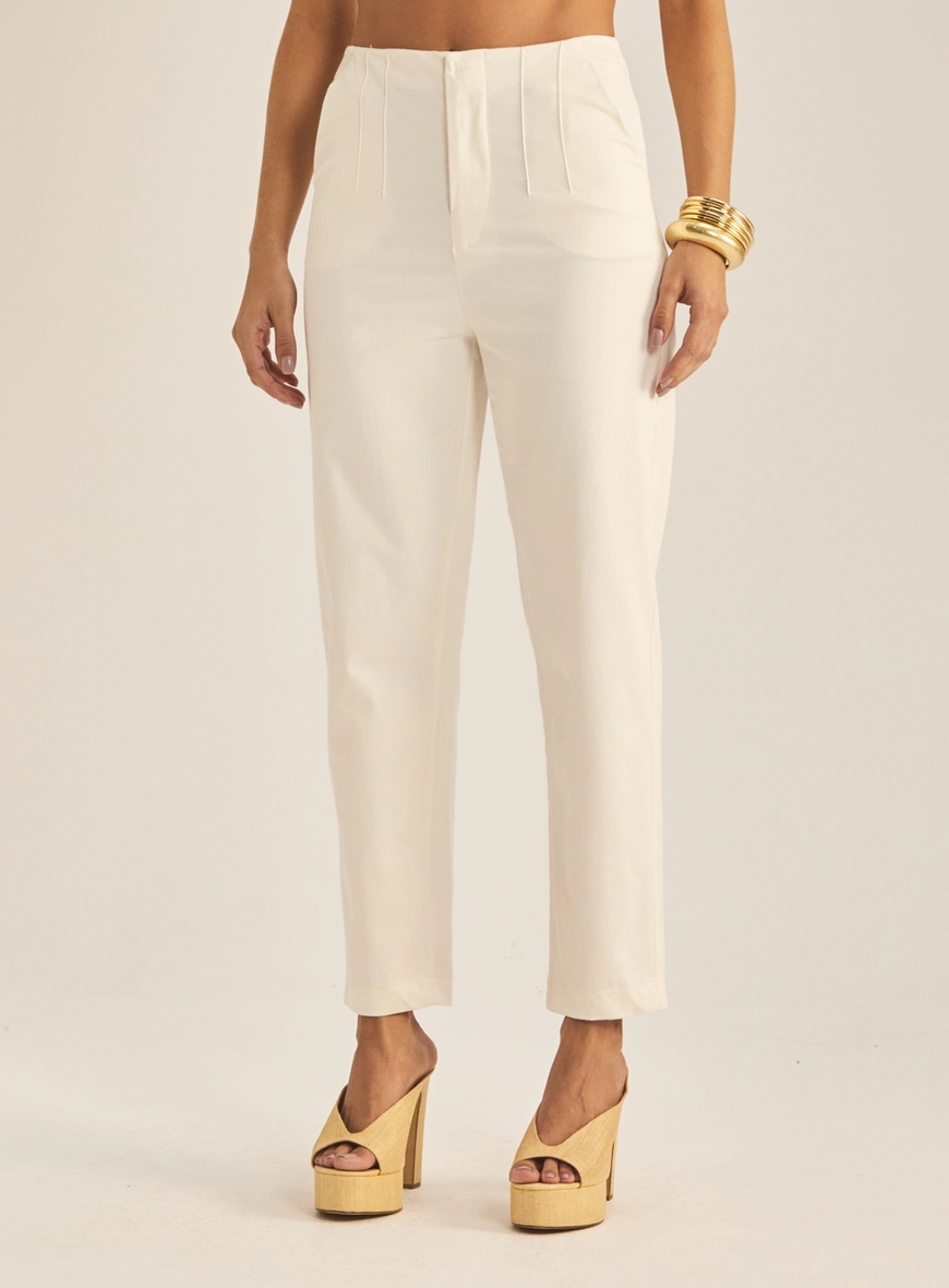 Calça Feminina Alfaiataria Slim Off Shell 2