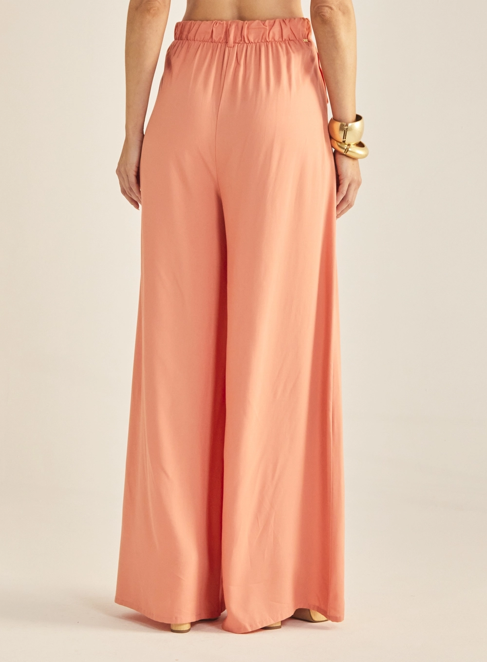 Calça Feminina Pantalona Laranja 4