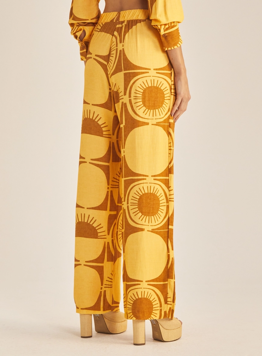Calça Feminina Reta Estampada Estampados 4