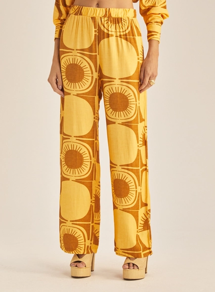 Calça Feminina Reta Estampada