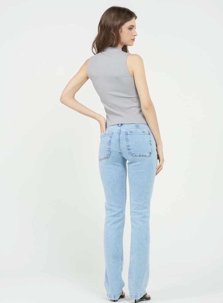 Calça Jeans Reta Stretch Índigo 4