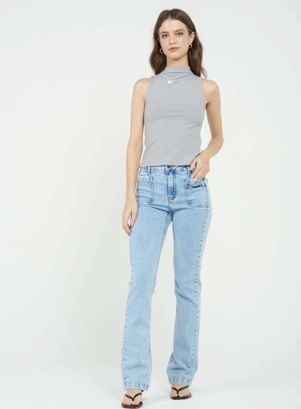 Calça Jeans Reta Stretch Índigo 1
